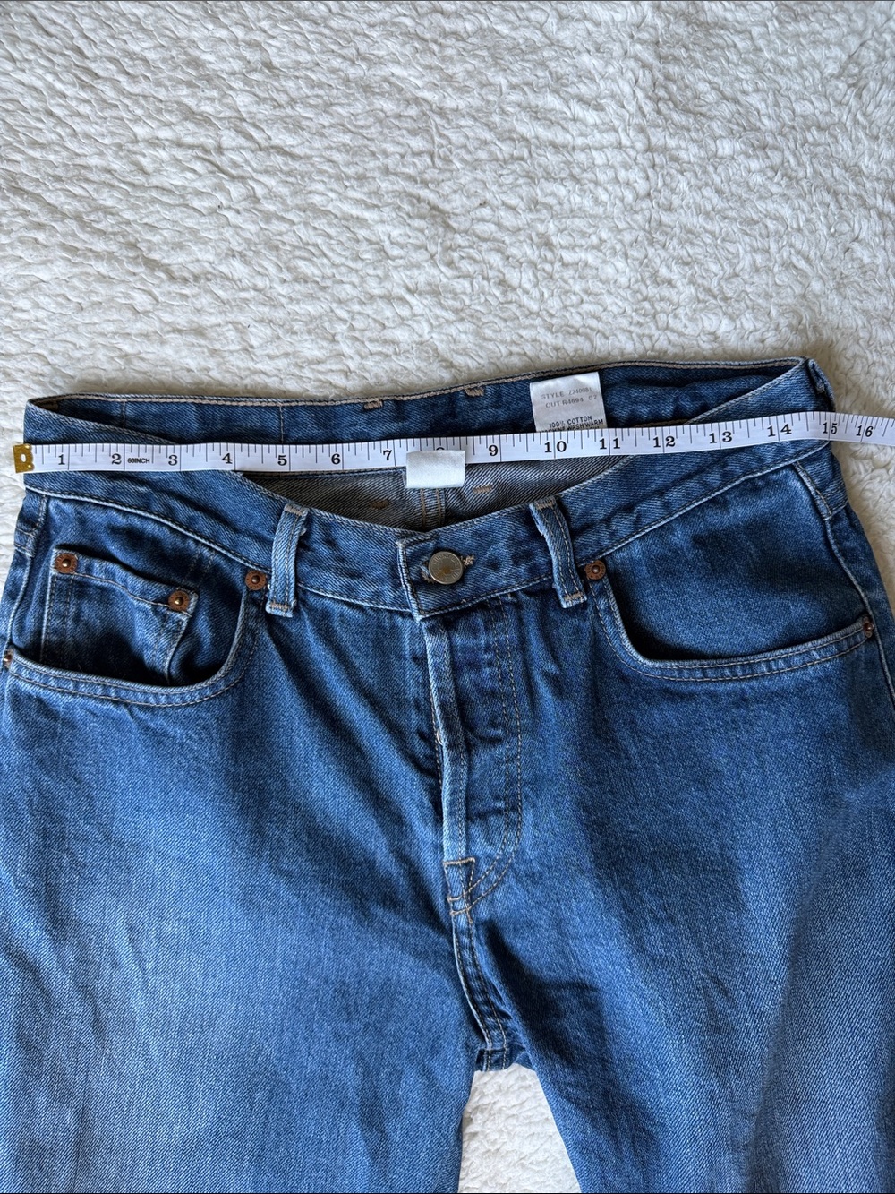 Vintage Lucky Brand American Made Dungarees Dark Blue Bootcut Jeans - Picture 10 of 10